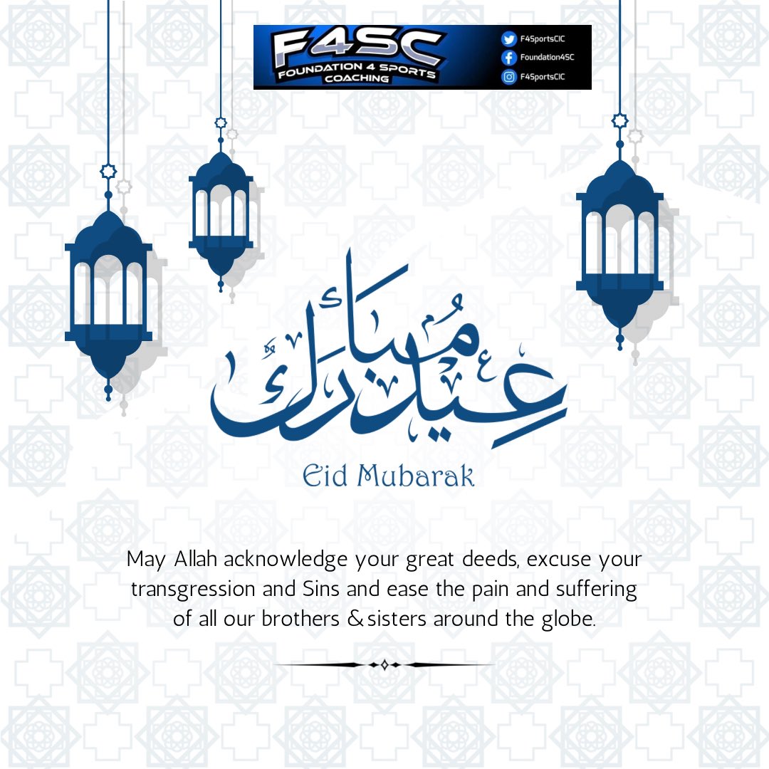 Eid Mubarak from all of us at F4S we hope you have a blessed day with you’re families 💙