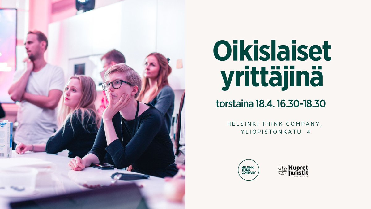 Tule oppimaan miten oikeustieteen osaamista voi hyödyntää yritysmaailmassa! Iida Perttula, Liona Consulting, ja Aku Nikkola, Dot, päättivät valmistumisen jälkeen tehdä omannäköisen urapolun yrittäjinä💫 Tapahtuman mahdollistaa Nuoret Juristit ry. Ilmoittaudu! #legaldesign #law