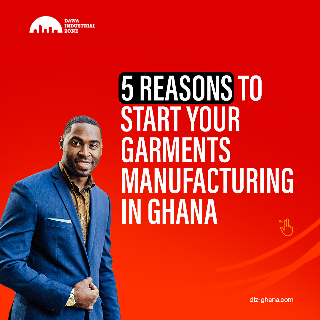 CityDawa's tweet photo. Looking for a place to start your Garment manufacturing Business?
Here are five reasons why you should Consider Ghana.
What other factors do you consider when acquiring a place to set up your Business.
Click the link below to find out why Ghana should be your number one option. https://t.co/YdJNBucsIk