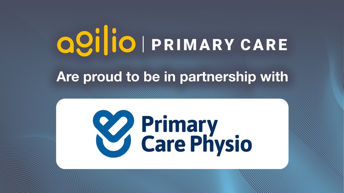 Primary Care Physio (@primarycarefcp) on Twitter photo We’re pleased to team up with <a href="/Agilio_PC/">Agilio | Primary Care</a> to implement TeamNet, iLearn and Clinical Supervision software across our growing multidisciplinary teams and services
You can read more about our partnership here 👉 primarycarephysio.co.uk/blogs/news/pri…
#primarycarenetworks #PCNs #ARRS #FCP #MSK We’re pleased to team up with <a href="/Agilio_PC/">Agilio | Primary Care</a> to implement TeamNet, iLearn and Clinical Supervision software across our growing multidisciplinary teams and services
You can read more about our partnership here 👉 primarycarephysio.co.uk/blogs/news/pri…
#primarycarenetworks #PCNs #ARRS #FCP #MSK