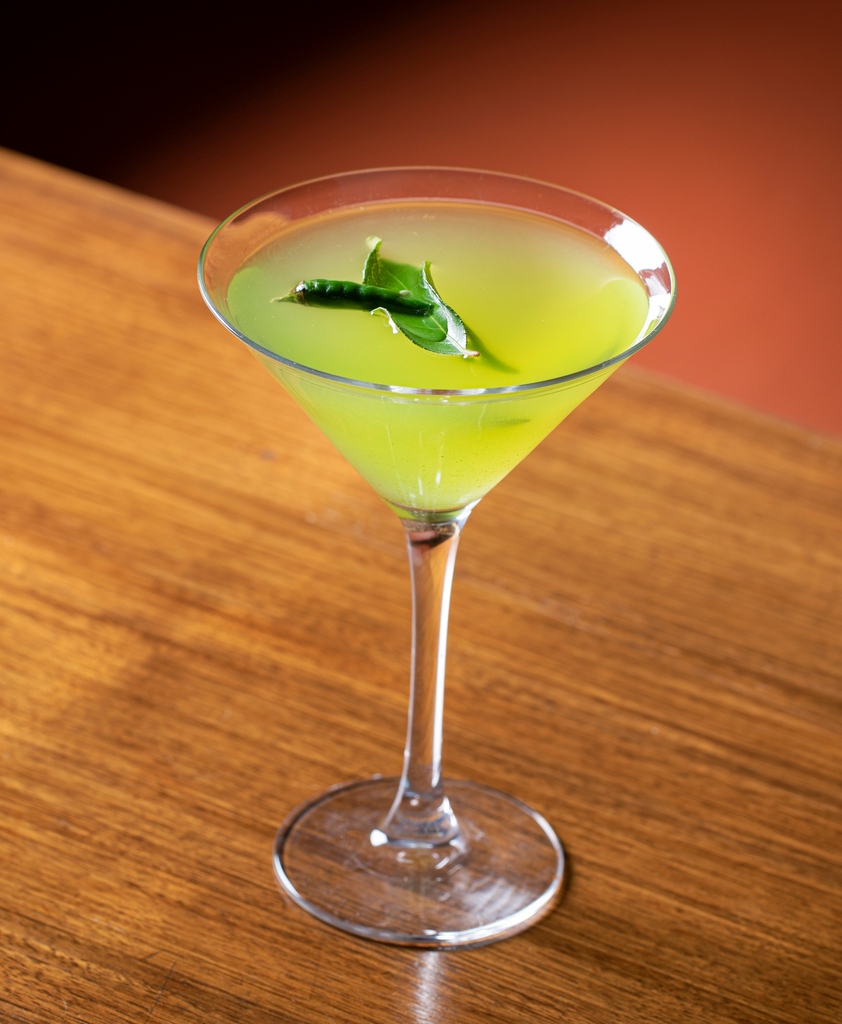 We were thrilled to see the recipe to our iconic Currytini was recently published in @classbarmag 🍸⁠ ⁠ Crafted by our incredible mixologist, Rupam, this cocktail is made with Bombay Sapphire Gin, curry leaf, green chilli, dry vermouth, and a touch of zesty lime cordial. 🌶️✨⁠