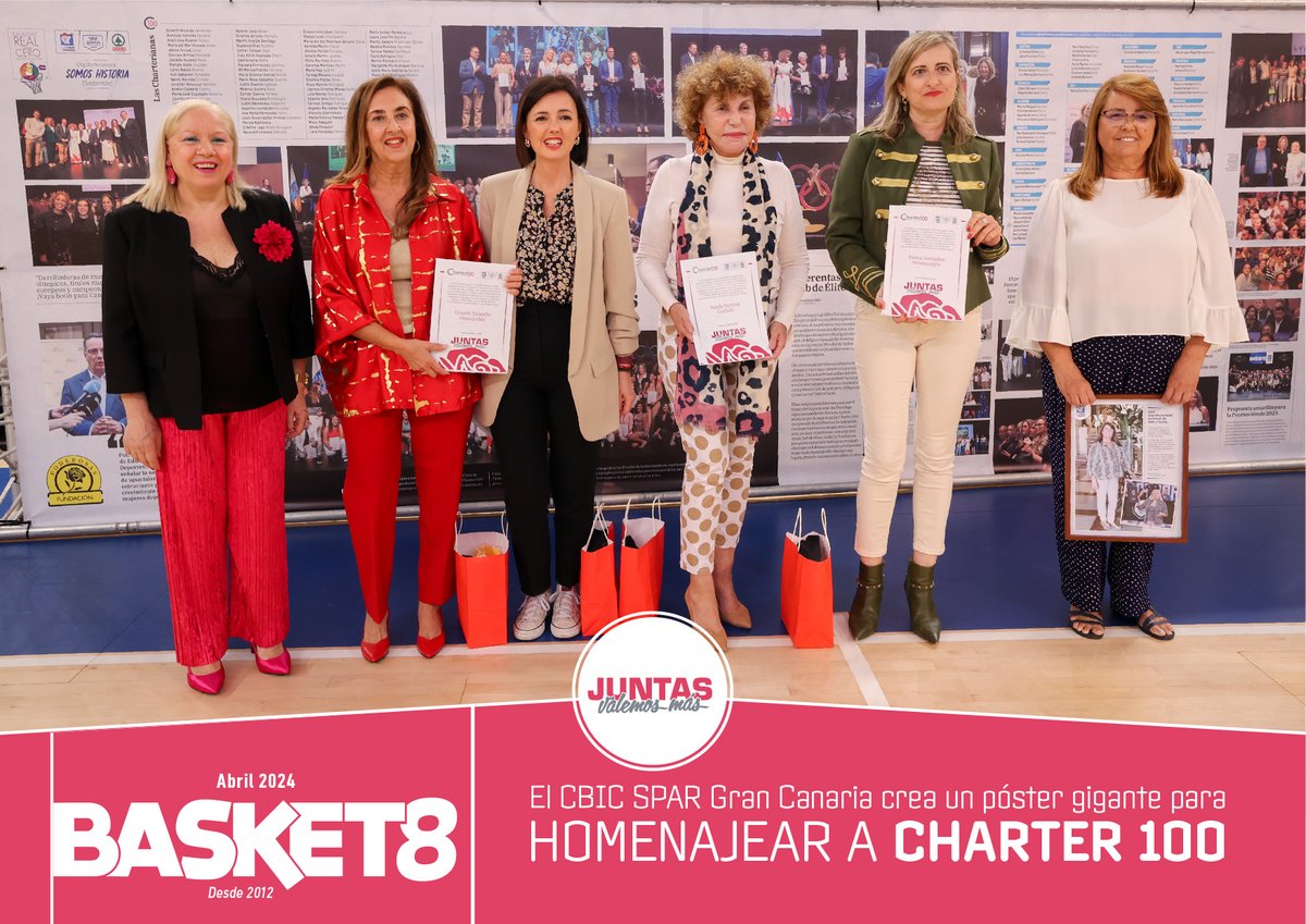 cbislascanarias's tweet photo. La Revista BASKET8 ha incluido en su último número un amplio reportaje en torno al homenaje del CBIC SPAR Gran Canaria a la Asociación Charter 100 (@charter100gc) que se celebró la semana pasada en el Gran Canaria Arena.

Pueden leerlo en este enlace: https://t.co/PQsHPbV1MQ https://t.co/uonyTpiCTb