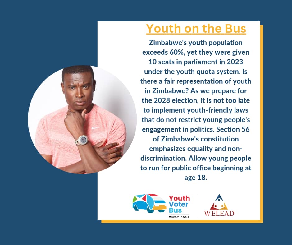 Its not too late to implement youth friendly laws... #YouthPower #YouthReforms #GetOnTheBus #WeLeadTrust