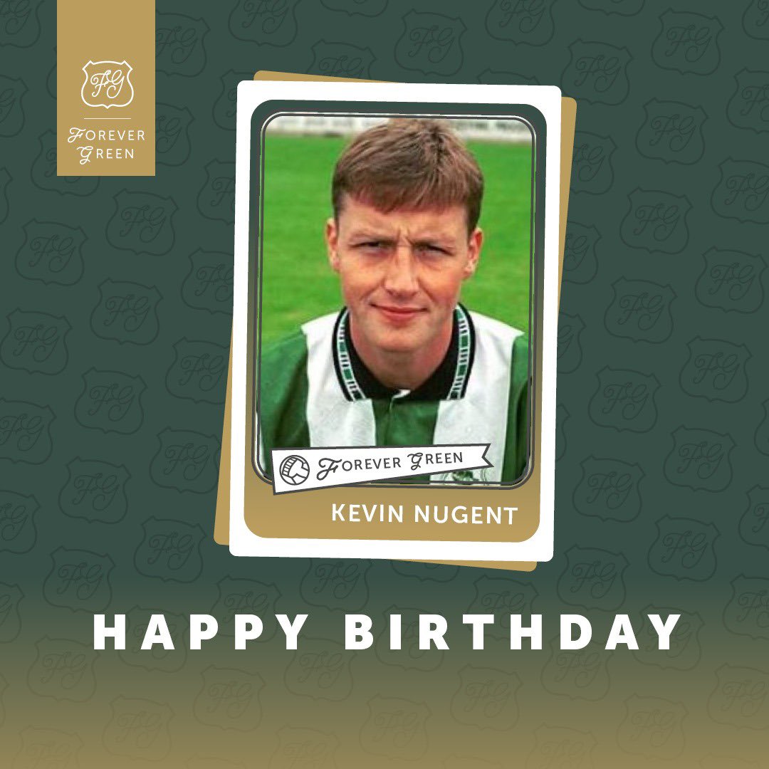 Happy Birthday to former player and the Legend that is Kevin Nugent who is 55 years old today. Kevin made 160 appearances for us, scoring 37 goals between 1992 and 1995. Have a great day Kevin, from all at Forever Green.