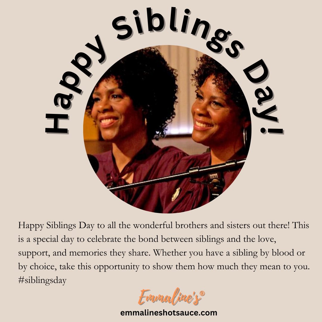 💃🏿💃🏿 Happy Siblings Day from Emmaline's All Natural Hot Sauce! 🌶Love seeing identical twins celebrate their unique bond by dressing alike and enjoying some delicious hot sauce together. #Twins #siblingday #identicaltwins #EmmalinesHotSauce #joy