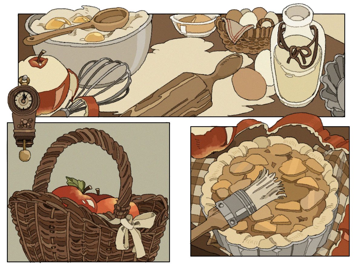 🌳Hello, #PortfolioDay 🌲
I'm Hao.🤎🥞 I draw a warm story that is comforting and rich in love for children and children in adults. I like vintage, antique, and cottagecore, and I draw a lot.🌻🌷 