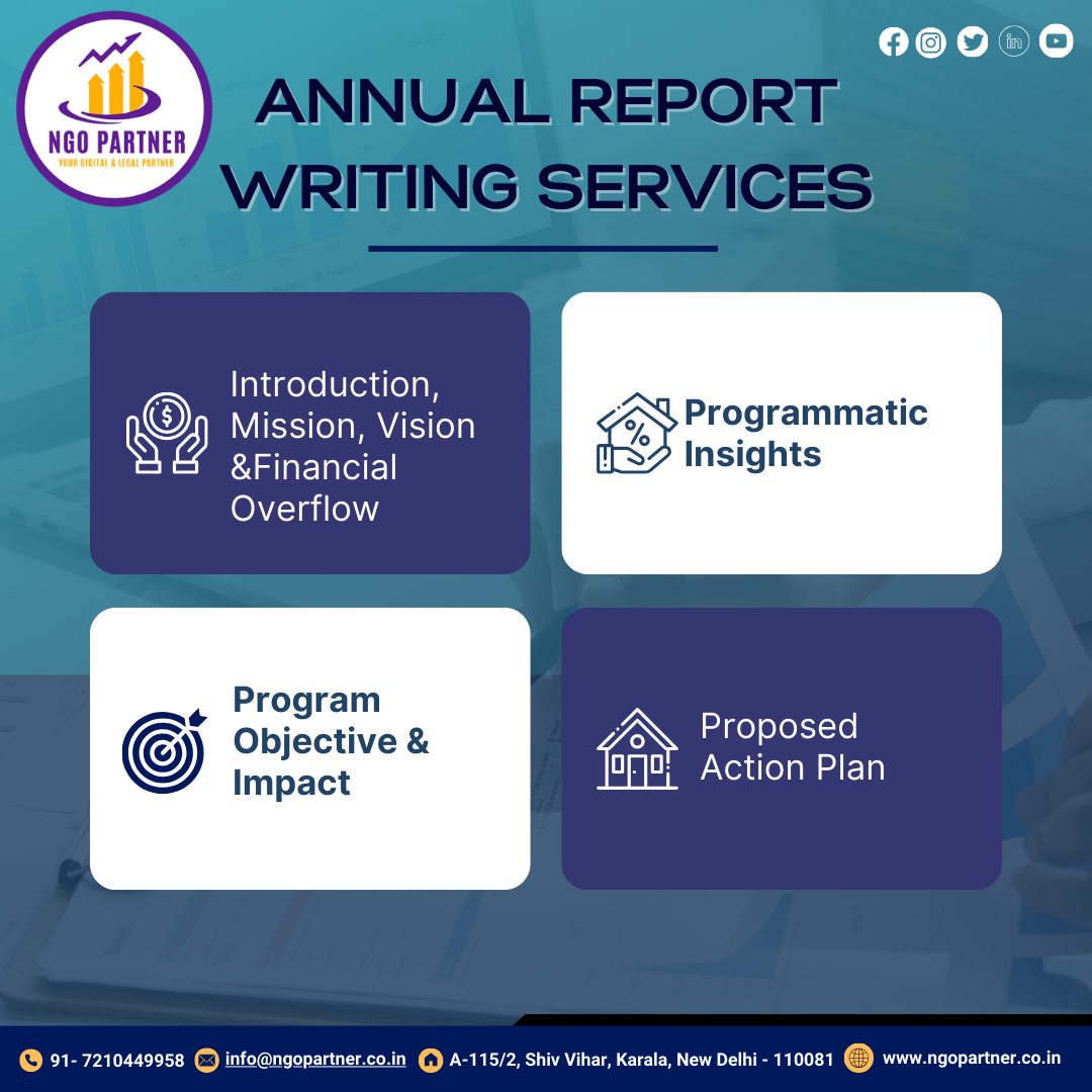 ngo_partner's tweet photo. ๐ท Unlock the power of your NGO's impact! ๐ท Our Annual Report Writing services offer comprehensive insights at a reasonable cost. ๐ท๐ท #NGOPartner #AnnualReport #ImpactReporting #SocialGood #NGOservices https://t.co/aLtfnxDJ7N