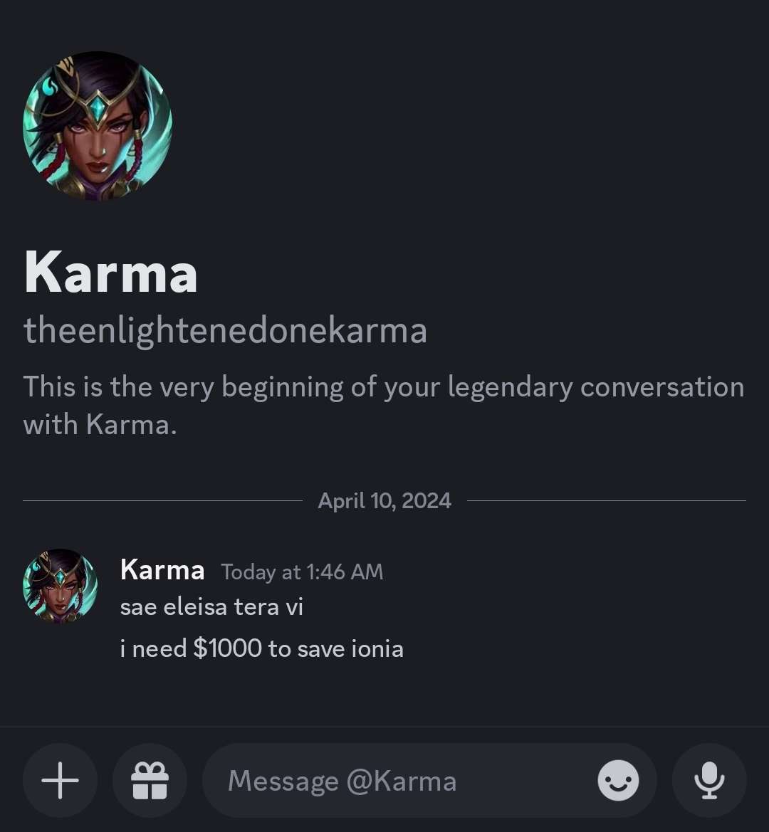 SynthWolf_'s tweet photo. ⚠️IMPORTANT READ FOR YOUR OWN SAFETY⚠️
there's a scam going around on Discord that's dangerous and genuinely convincing to some! i unfortunately fell victim to it, and once i realized what was going on, it was too late. i’m $1,000 in debt. https://t.co/lYzBUiMFl3