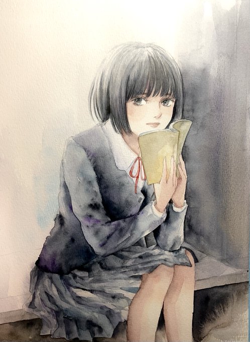 「Watercolor」のTwitter画像/イラスト(新着))