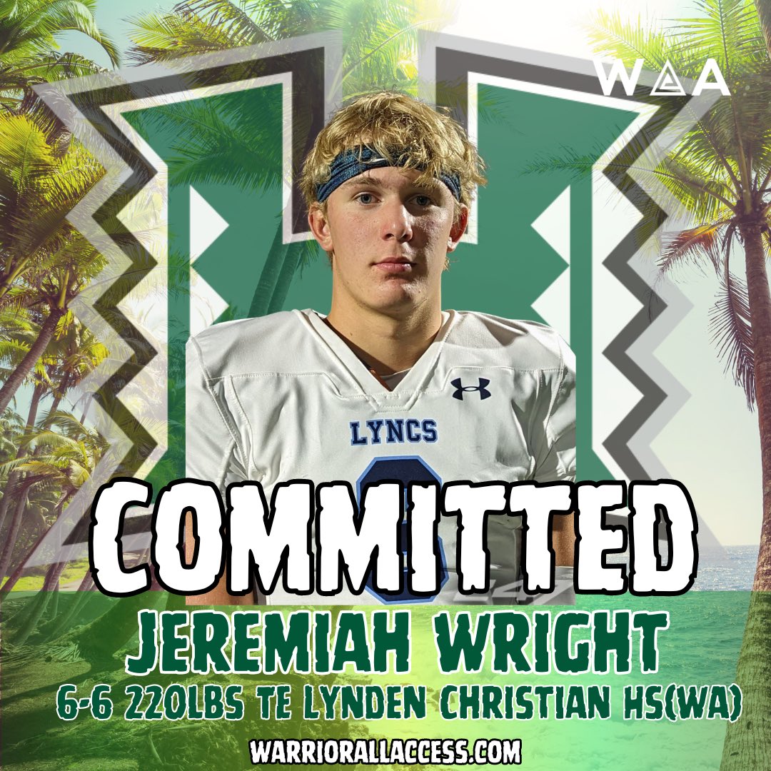 We got a new 2024 #HawaiiFB commitment to the #BRADDAHHOOD WARRIOR NATION!

“I’m just very excited and ready to get to work!” -@JeremiahW_35