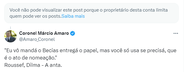 Bastou uma citação para o advogado geral da união, vulgo bessias da dilma, me bloquear...