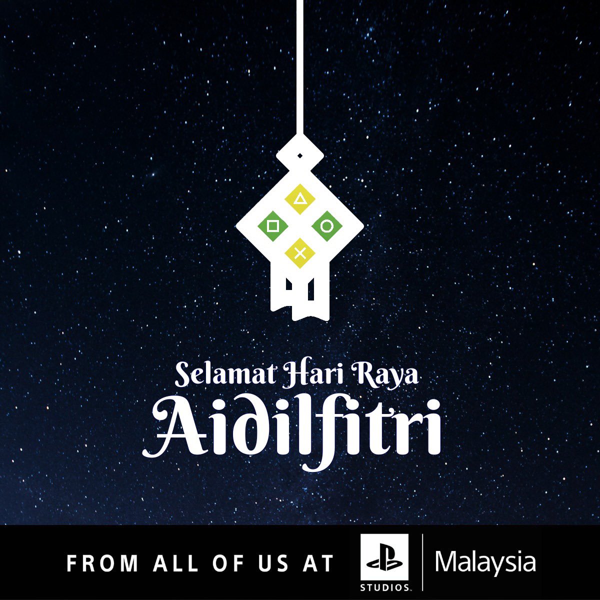 Eid Mubarak and Selamat Hari Raya Aidilfitri from all of us at @PlayStation Studios Malaysia. May you have a blessed and happy day ahead with your loved ones and friends! And have a great gaming time too on this break!