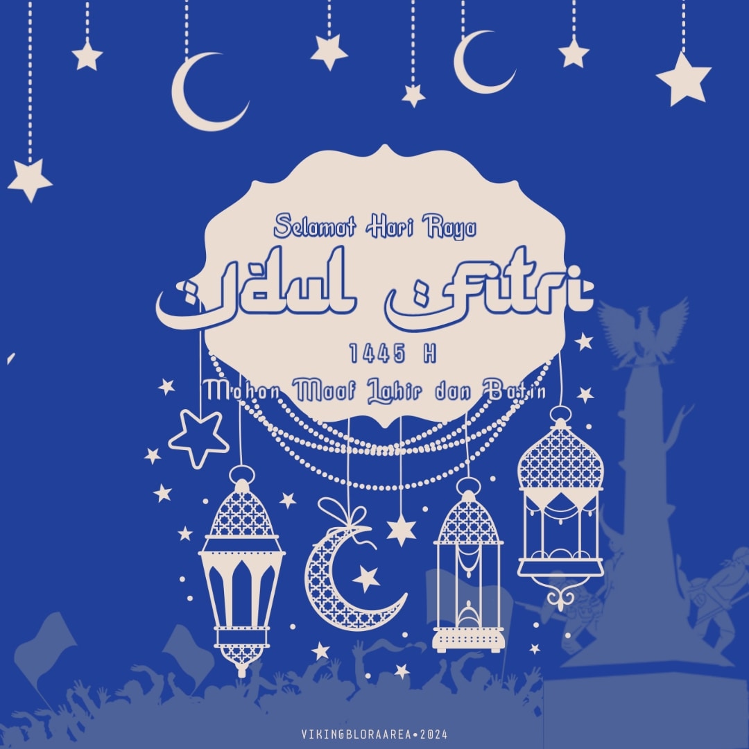 vikingblora__'s tweet photo. Keluarga besar Viking Blora Area mengucapkan Selamat Hari Raya Idul Fitri
Mohon Maaf Lahir dan Batin https://t.co/xn9qRiqacv