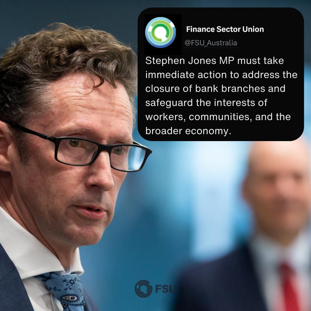 Tell Federal Financial Services Minister @StephenJonesMP enough is enough, it’s time for our government to take action. Sign our petition: fsu.org.au/SaveOurLocalBa…