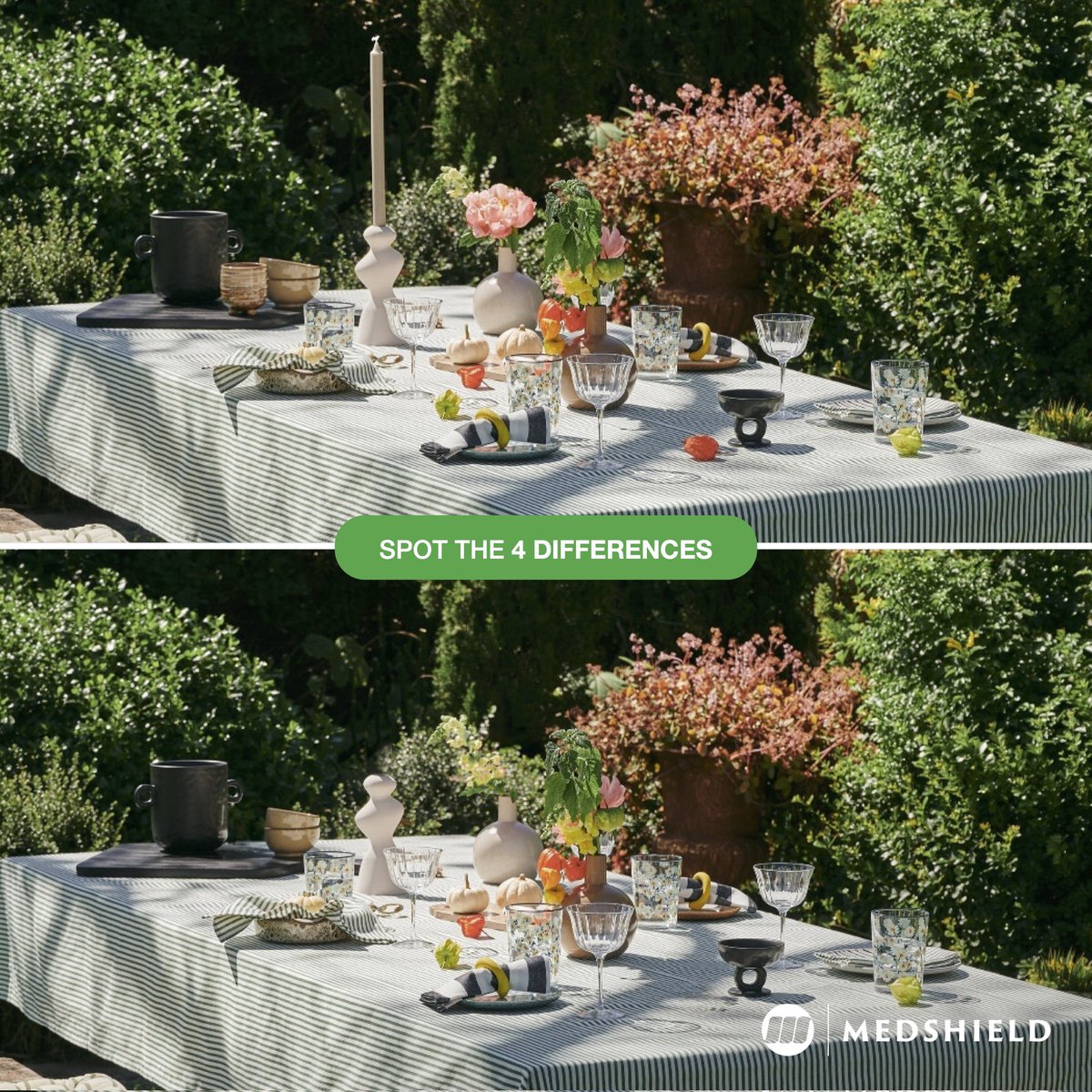 #COMPETITION Alert! Can you spot the differences in our Homeware Edition? Win a R1000 voucher from @superbalist

To enter:
👍 Like
🔍 Comment your spots
🔄 RT to spread the fun

Follow + enter by 25 April '24. Ts&Cs apply.

#MedshieldSA #win #EnterToWin