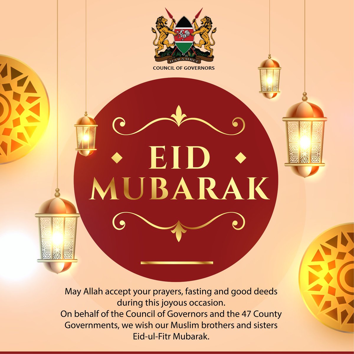 Eid Mubarak to the Muslim Ummah. May Allah accept your prayers, fasting and good deeds. #Eidmubarak2024