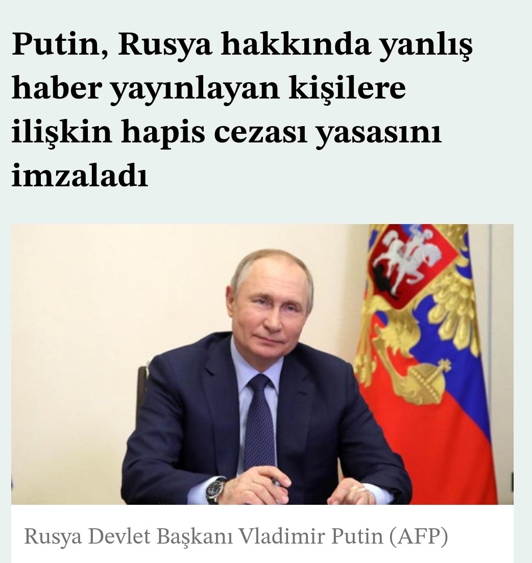 Değerli Başkanım @RTErdogan sizden ricamız Putin onayladığı bu 'yalan haber' kanunu acilen çıkarmanız, 'İT'in ' biri kuyuya bir yalan atıyor 40 akıllı çıkaramıyor. #ramazanbayraminizmübarekolsun #MutluBayramlar