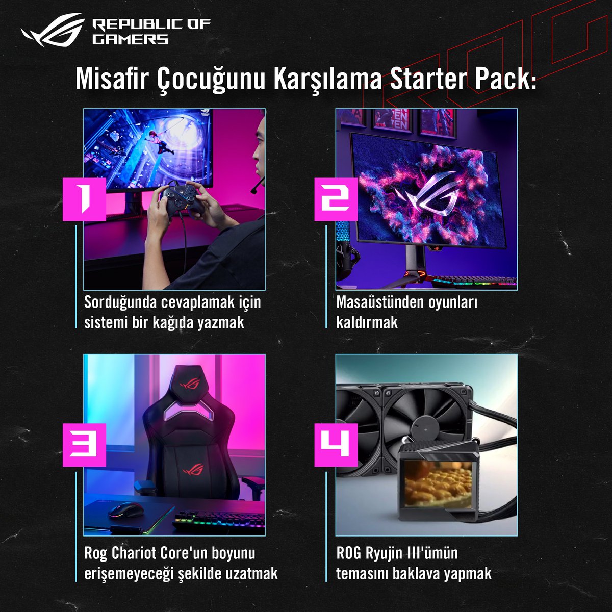 'Misafir Çocuğunu Karşılama Starter Pack' 😅 Herkese iyi bayramlar! 🍬 #ROG #ROGTürkiye