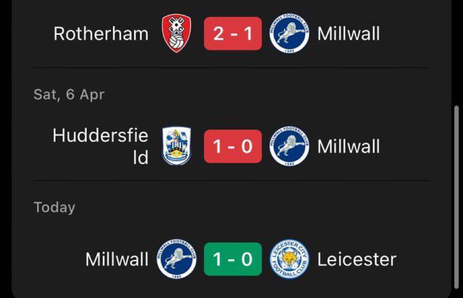 Say no more Millwall last 3 games. Lost to a team relegated and another that is on the verge of being relegated. Then they play us say no more. #lcfc #LCFC