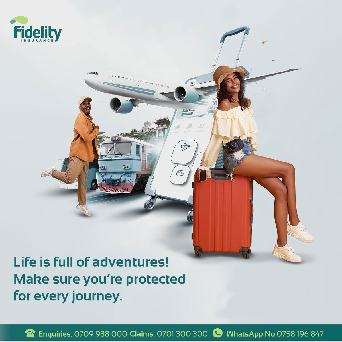 Planning a business trip? Travel with luxury today with our executive travel assistance cover. Call us on 0709988000 for more information.
#fidelityinsurance #insuranceyoucantrust #insurance #travelinsurance