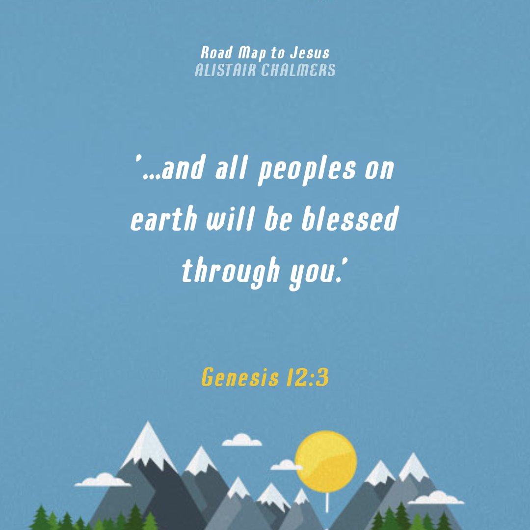 '...and all peoples on earth will be blessed through you.' Genesis 12:3 #bibleverse #verseoftheday #bible #scripture #Genesis #roadmaptoJesus #jesusintheOT #10ofthose