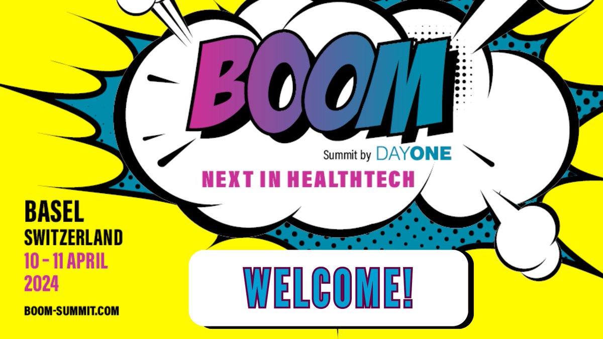 🎉 Welcome to #BOOM2024! 
🚀 Get ready for an electrifying experience filled with #innovation, inspiration, and connection. Let's ignite change and revolutionize the #healthcare landscape together!

#KenesOriginalEvents #healthtech
@Kenes_Group @BaselArea @MesseBasel