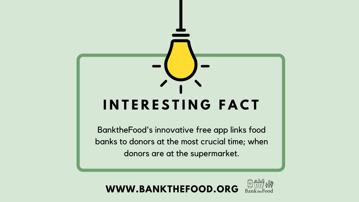 We take immense pride in our innovative app, the only one of its kind that alerts users about their food bank's needs as they enter the supermarket. If you haven't already, please download the BanktheFood app today and support your local food bank. 💚