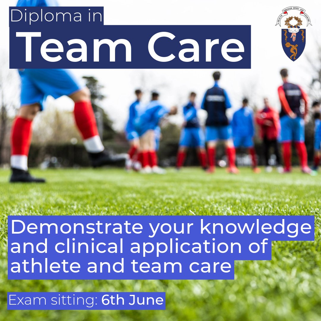 Are you looking assess your knowledge and clinical application of Athlete and Team Care? Check out @FSEM_UK’s new Diploma in Team Care, setting the standard for athlete and team care knowledge. bit.ly/3wUEVA7
