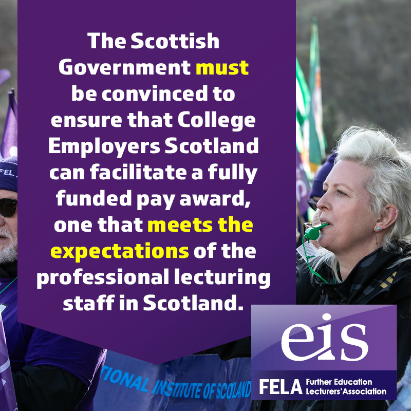 Colleges are a lifeline to our communities and we can not allow the sector to be undervalued and ignored by the @scotgov and College Employers Scotland. The Scottish Government must intervene and Fund FE! #FightingforFE eis.org.uk/fighting-for-f…