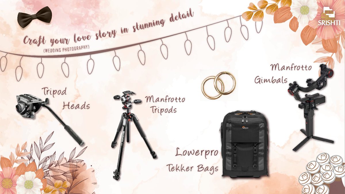 A dream wedding? Here are the Beginner’s Essential Photography gears to capture those unforgettable moments srishtidigilife.co.in/collections/we… Capture the special day with confidence using the right tools! 📸💍 #srishtidigilife #WeddingPhotography #PhotographyGear