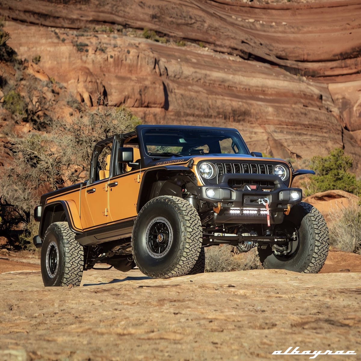 Jeep Gladiator Rubicon High Top Concept. Yıllık Moab Trek yolculuğunda JPP tasarım ve MOPAR mühendislik ekibinin sınırları zorlayan konsept! . #JeepGladiator #Moab #Albayrac #TailorMadeAutomobiles