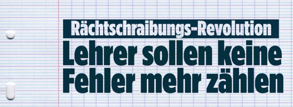 Ich finde es gut, dass in #NRW #Bayern & #SchleswigHolstein diese neue Regelung bei der Bewertung der #Rechtschreibung in #Deutschland geben soll - es macht die Bewerberauswahl einfacher. Haben Bewerber ein Schriftbild, als wäre es mit der flachen Hand getippt, kommt die…