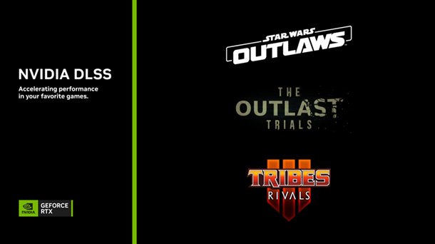 Novedades de NVIDIA DLSS: Star Wars Outlaws se lanzará el 30 de agosto con DLSS 3, Ray Tracing y Reflex. DLSS 2 ya está disponible en TRIBES 3: Rivals y The Outlast Trials. agencia6.com/novedades-de-n… vía @agencia6news @zirancom @NVIDIAGeForceES