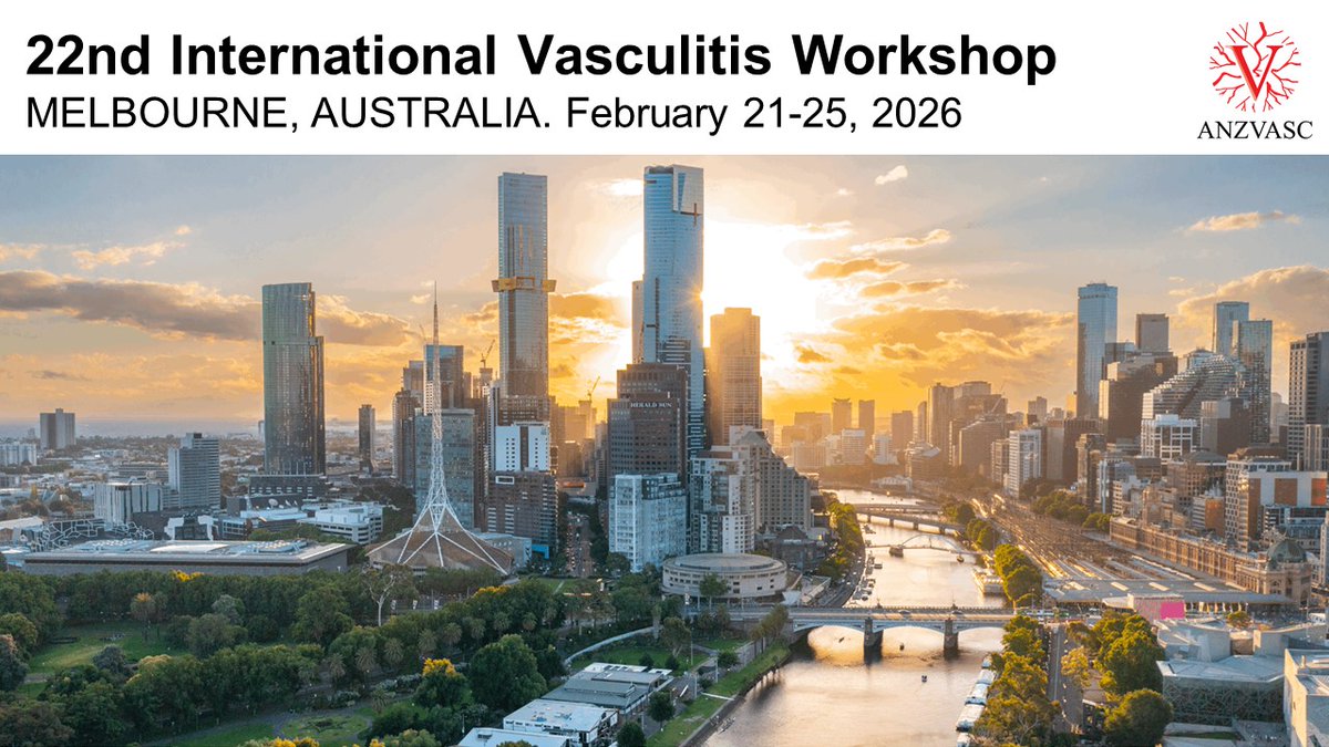 It's been a wonderful 21st International Vasculitis Workshop in Barcelona @VasculitisBCN24 And the big news: in 2026 - the 22nd Workshop will be hosted by @anzvasc in Melbourne! We are excited and will do everything we can to host a great interactive workshop. See you in 2026!