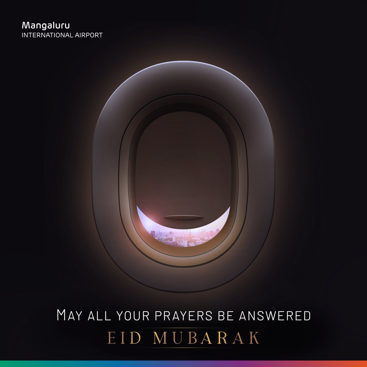 Sending warm wishes and heartfelt greetings on the auspicious occasion of Eid. May this day bring endless happiness and success to you and your family. #MangaluruAirport #GatewayToGoodness #EidMubarak #Eid2024 #EidAlFitr #Celebrations #Joy #Airports #Aviation
