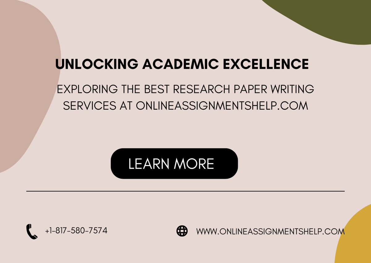 Need help with your academic papers? OnlineAssignmentsHelp offers expert research paper writing services to ensure your success. Check them out today! Read More: onlineassignmentshelp.com/blog/best-rese…