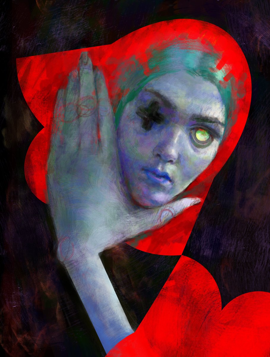 Hello, friends! 🖤
I would like to remind you that "Flower" is still available on <a href="/SuperRare/">SuperRare</a> 

This is my self-portrait, another attempt to understand myself👁️➕

Reserve price: 1 ETH

link: superrare.com/0xb932a70a5767…