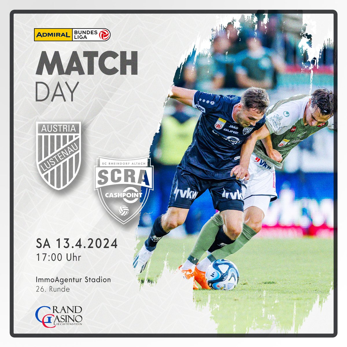 SCRAltach's tweet photo. 𝐃𝐞𝐫𝐛𝐲 𝐚𝐦 𝐒𝐞𝐞 🌅⛵
Neben der Seebühne wollen wir unsere Derby-Festspiele fortsetzen! 🎆
🆚 @AustriaLustenau
🕔 17:00 Uhr
🏟️ ImmoAgentur Stadion
📺 Live auf @SkySportAustria
Auf geht's, Altach! Kämpfen & siegen! ⚫️⚪️
#ALUALT https://t.co/sLTDgHpsGy