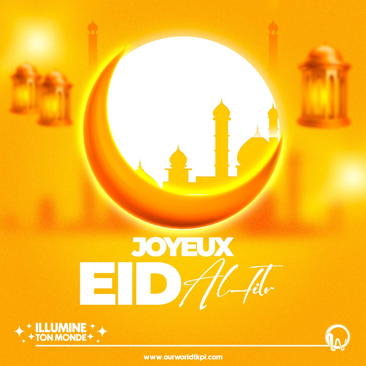ourworldtkpl's tweet photo. Alors que nous célébrons l'Eid al-Fitr, nos vœux les plus chaleureux à tous ceux qui observent cette fête de la fin du Ramadan. Que cette période de réflexion et de renouveau inspire la paix, la solidarité et la prospérité dans nos communautés. Eid Mubarak à tous nos partenaires. https://t.co/DOX5cFendg