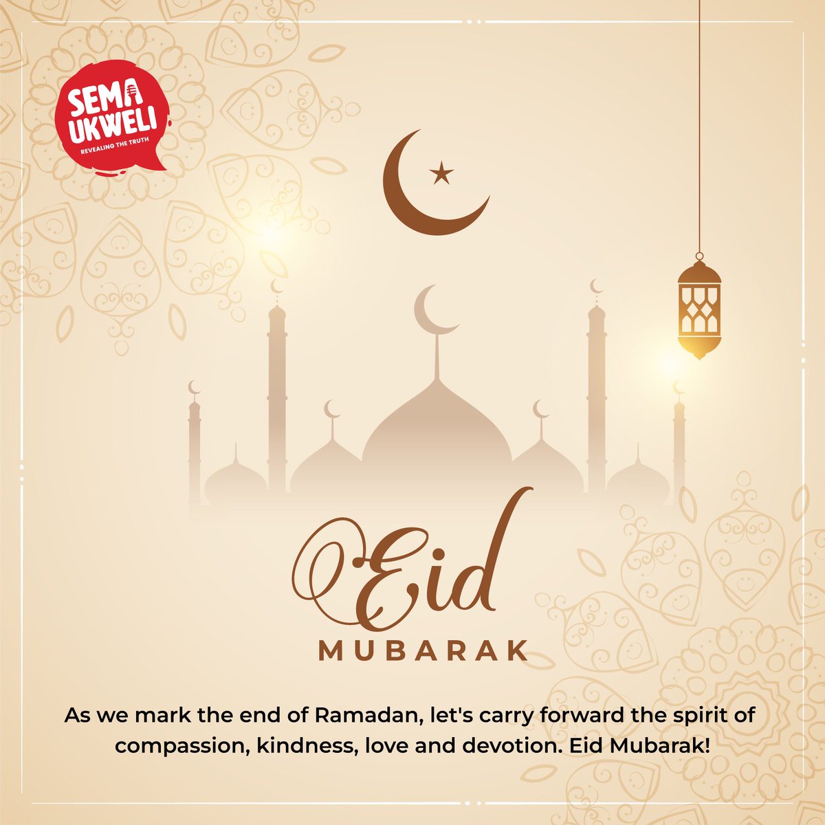 Eid Mubarak to all our Muslim Brothers and Sisters as you close this period of self-reflection and prayer. Blessings to you and your loved ones. #SemaUkweli #Eidmubarak2024 #Eid2024 #EidAlFitr