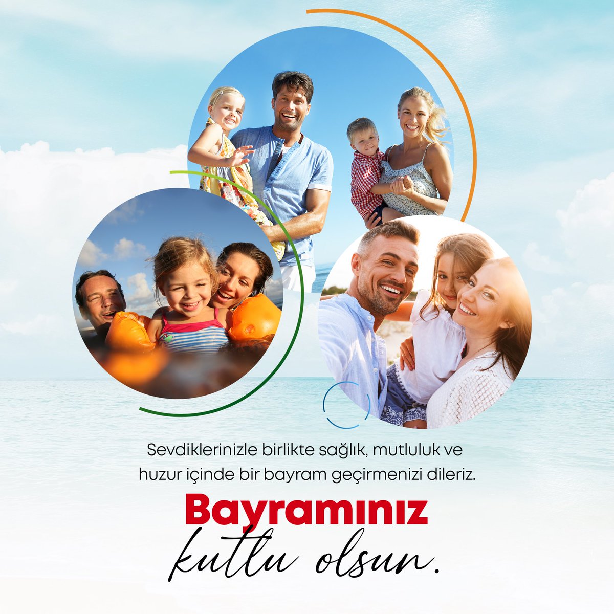 Sevdiklerinizle bir arada olmanın mutluluğunu yaşayacağınız, sağlık ve neşe dolu bir bayram geçirmeniz dileğiyle… Bayramınız kutlu olsun!☺️