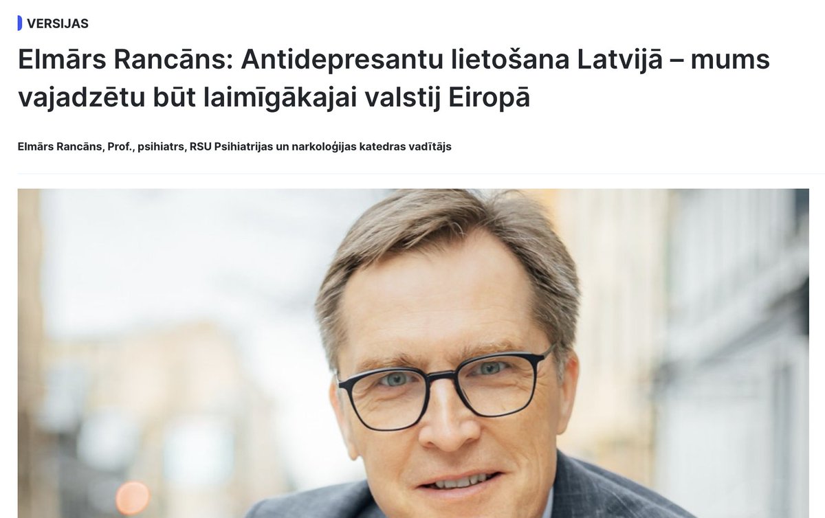 Šis ir pārsteidzoši ciniski un neizglītoti pat priekš Latvijas post-sovjetiskajiem psihiatriem. Antidepresantu reklāmas rakstā tiek dots mājiens, ka lielāka psihotropo zāļu tirdzniecība veidos laimīgāku valsti un tuvinās mūs Islandei.