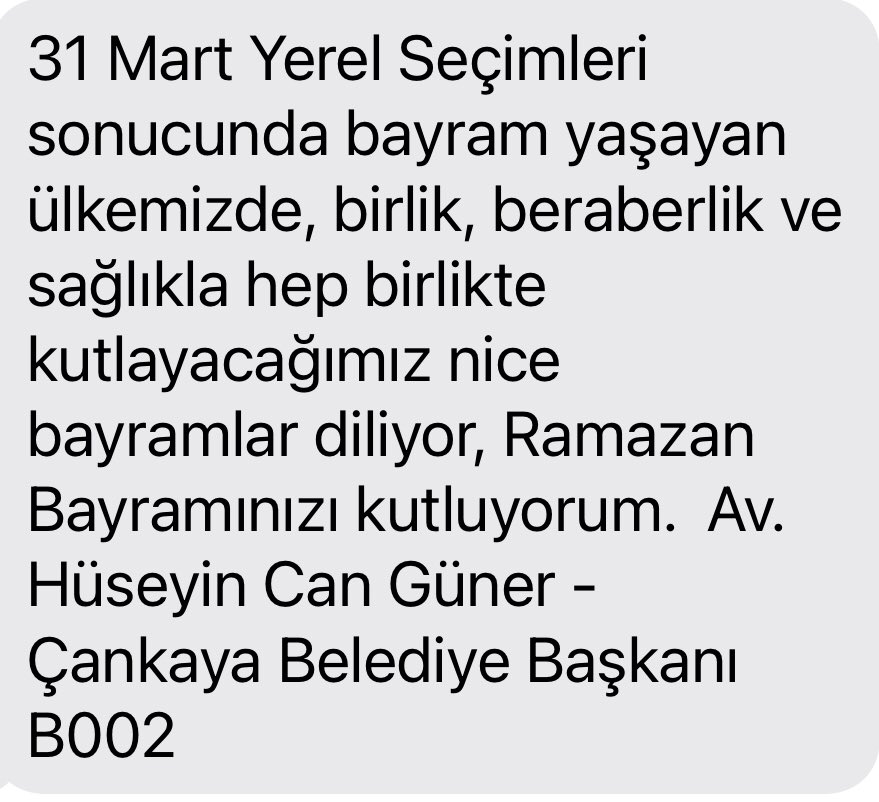 Başkan olunca sınırsız mesaj hakkı kazanıyorsunuz. <a href="/cankayabelediye/">Çankaya Belediyesi</a>
