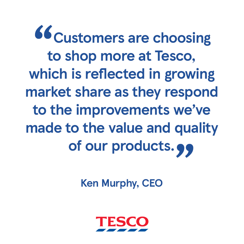 Tesco Preliminary Results 23/24: Market share gains and return to positive volume growth as customers shop more at Tesco.

Read more here: tescoplc.com/preliminary-re…