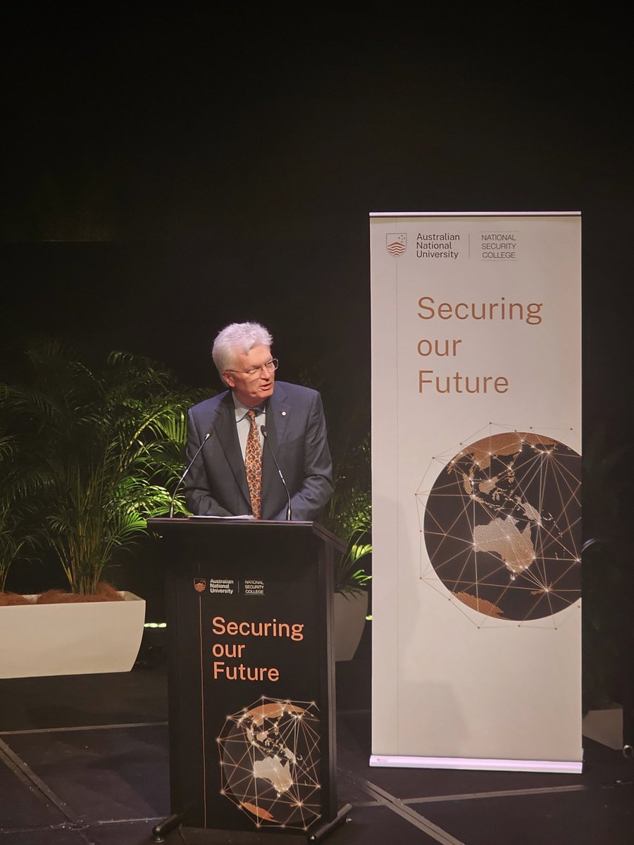 At #nsc24, @pmc_gov_au's Secretary Glyn Davis speaks about strengthening 🇦🇺's national security through critical infrastructure, @PublicServiceAU workforce capability, cyber resilience, electoral integrity,  intelligence operations & more. 

@NSC_ANU