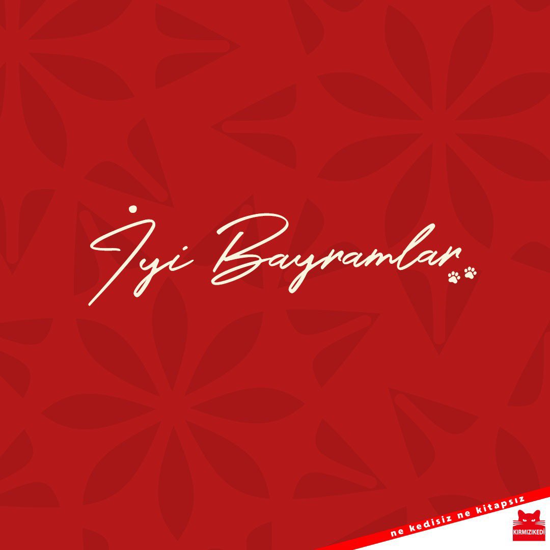 İyi bayramlar… #kırmızıkedi #nekedisiznekitapsız #iyibayramlar