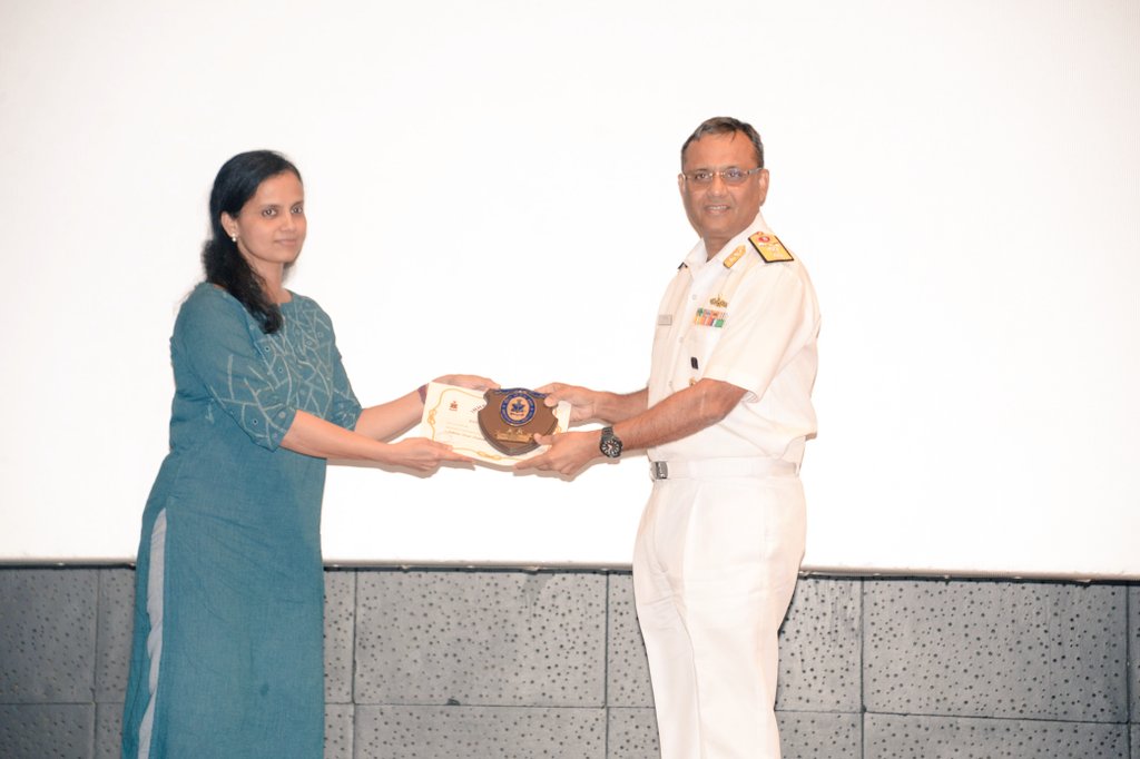 A cancer awareness event in line with #WorldHealthDay's theme 'My Health,My Right'was organised by #INHSSanjivani on #08Apr 24. Talk by doctors of @AmritaHospitals,mime performance &cancer awareness quiz were the highlights. Speakers were felicitated by RAdm Upal Kundu,#COS #SNC