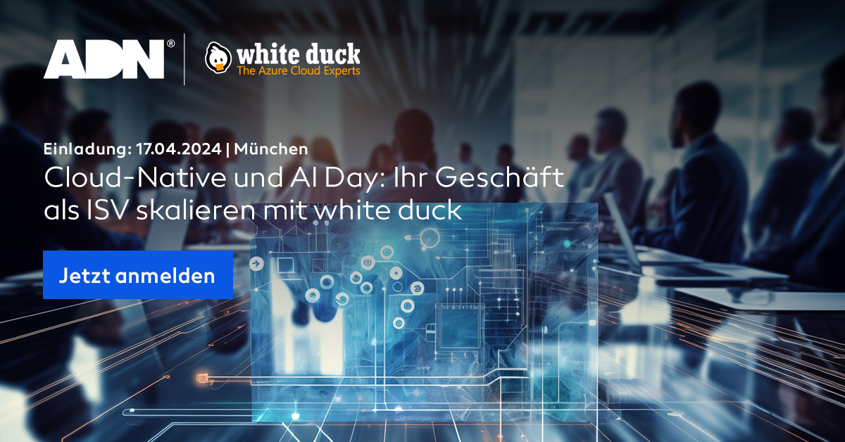 📢 Der 'Cloud Native & AI Day' findet am 17.04. in München statt 📢 Erhalten Sie detaillierten Einblicken in die erfolgreiche Anwendung von #Cloud- und KI-Technologien 🖇️ Agenda & Anmeldung: shop.adn.de/Hersteller-ADN… #KI #event #Microsoft @ADN_Bochum