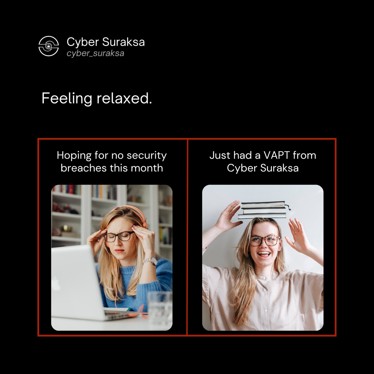 Keeping it cool in the face of cyber chills!

Don't live in fear of cyberattacks!  A Vulnerability Assessment and Penetration Test (VAPT) from @CyberSuraksa can help you identify and fix weaknesses before hackers find them. ️

#meme #memeoftheday #cybersecurity #VAPT