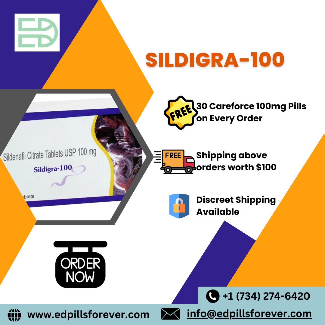 Sildigra-100 is primarily used to treat erectile dysfunction in men. It is normally available as 100mg pills, with dosing and usage instructions provided by healthcare practitioners.

#erectiledysfunction #erectiledysfunctiontreatment #erectiledysfunctioncure